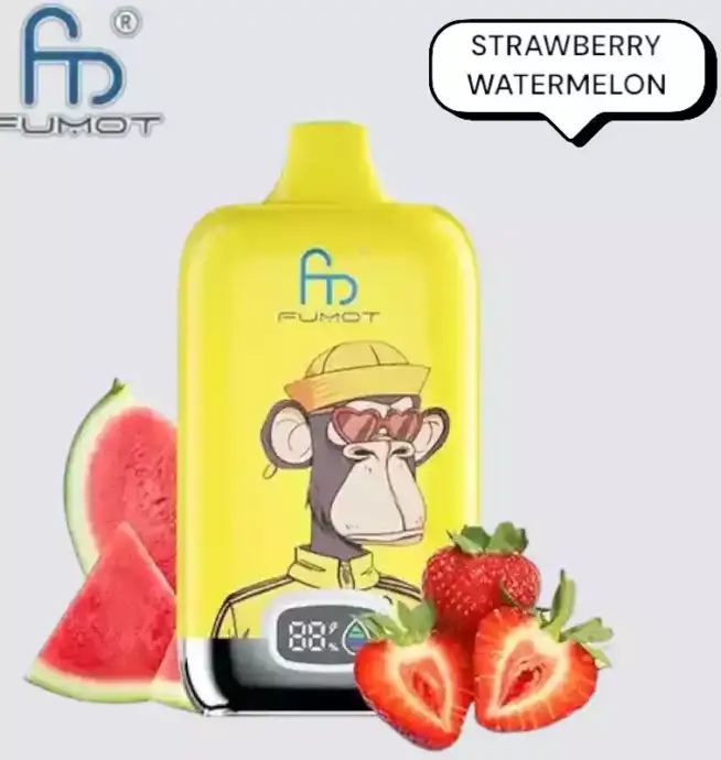 RandM Fumot 12000 puffs Disposable Vape Aardbei Watermeloen Smaak