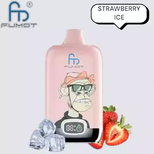 RandM Fumot Digital Box 12000 Puffs Disposable Vape Aardbeienijs