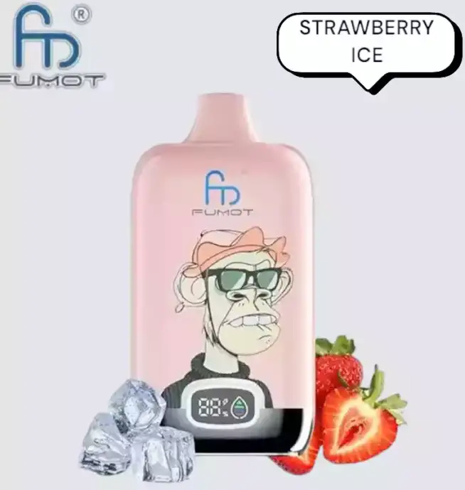 RandM Fumot Digital Box 12000 Puffs Disposable Vape Aardbeienijs