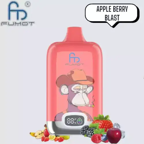 RandM Fumot Digital Box 12000 Puffs Disposable Vape Apple Berry Blast