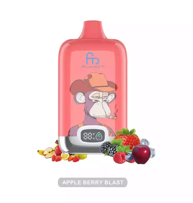 RandM Fumot Digital Box 12000 Puffs Disposable Vape Apple Berry Blast