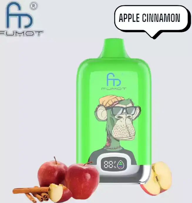 RandM Fumot Digital Box 12000 Puffs Disposable Vape Apple Cinnamon