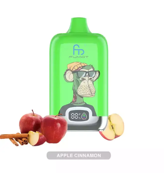RandM Fumot Digital Box 12000 Puffs Disposable Vape Apple Cinnamon