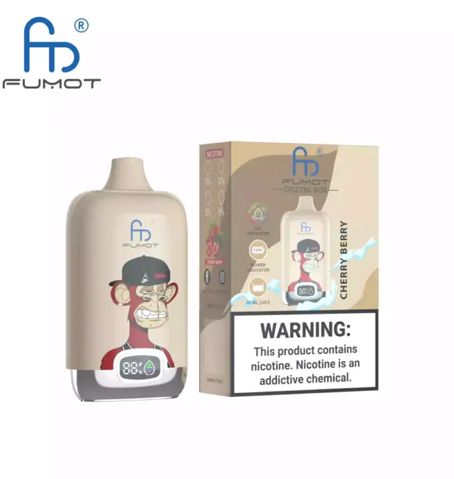 RandM Fumot Digital Box 12000 Puffs Disposable Vape Cherry Berry
