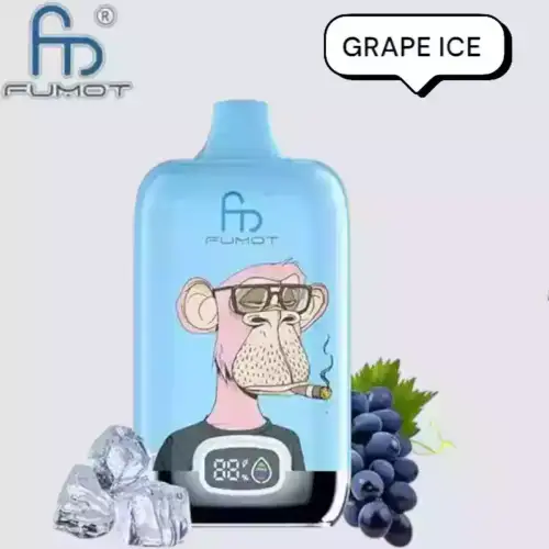 RandM Fumot Digital Box 12000 Puffs Disposable Vape Grape Ice Sensatie