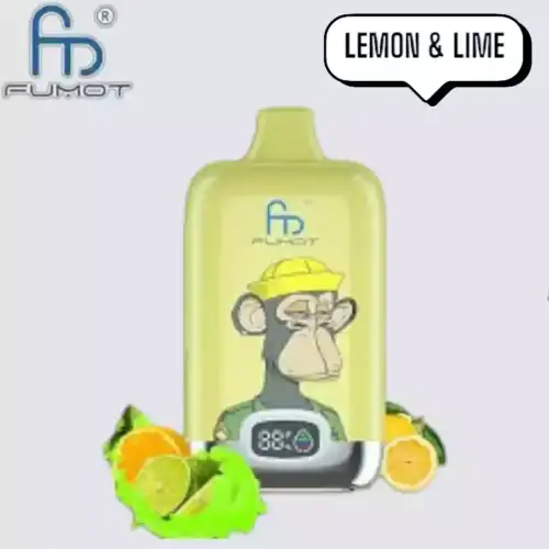 RandM Fumot Digital Box 12000 Puffs Disposable Vape Lemon & Lime