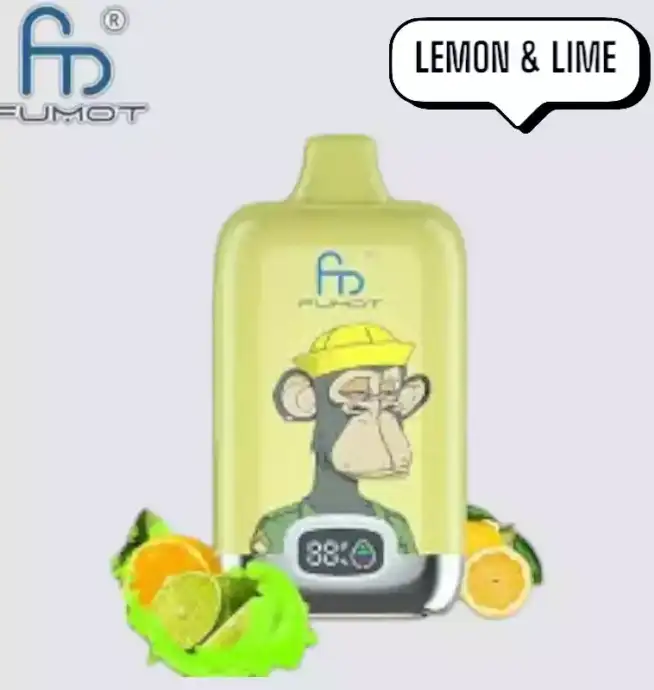 RandM Fumot Digital Box 12000 Puffs Disposable Vape Lemon & Lime