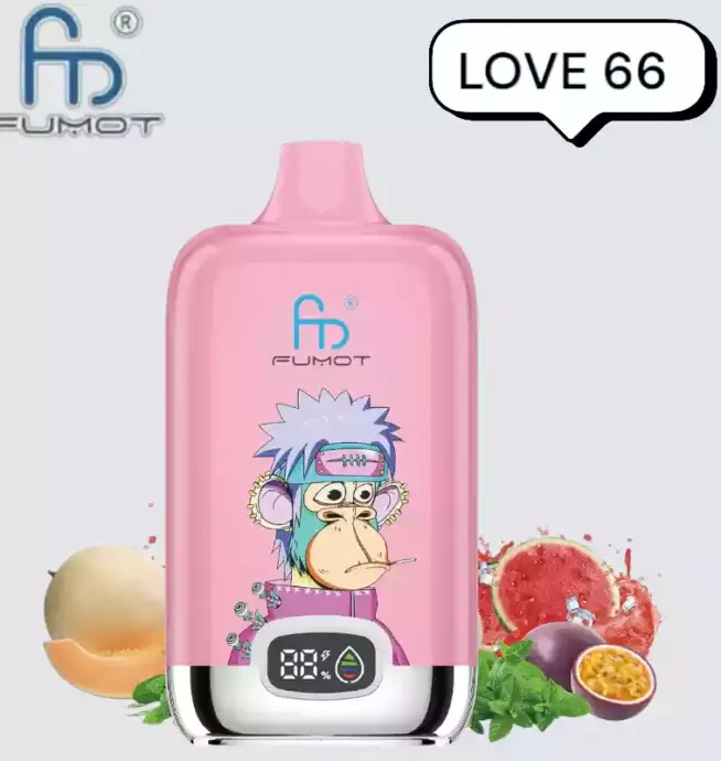 RandM Fumot Digital Box 12000 Puffs Disposable Vape Love 66