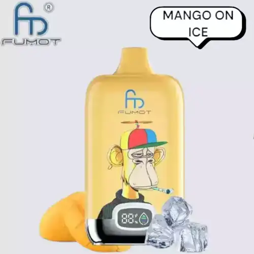 RandM Fumot Digital Box 12000 Puffs Disposable Vape Mango on Ice