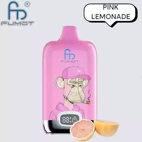 RandM Fumot Digital Box 12000 Puffs Disposable Vape Pink Lemonade
