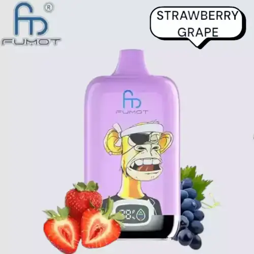 RandM Fumot Digital Box 12000 Puffs Disposable Vape Strawberry Grape