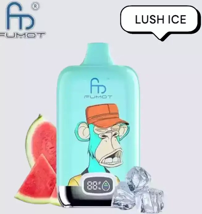 RandM Fumot Digital Box 12000 Puffs Disposable Vape  Lush Ice Sensatie