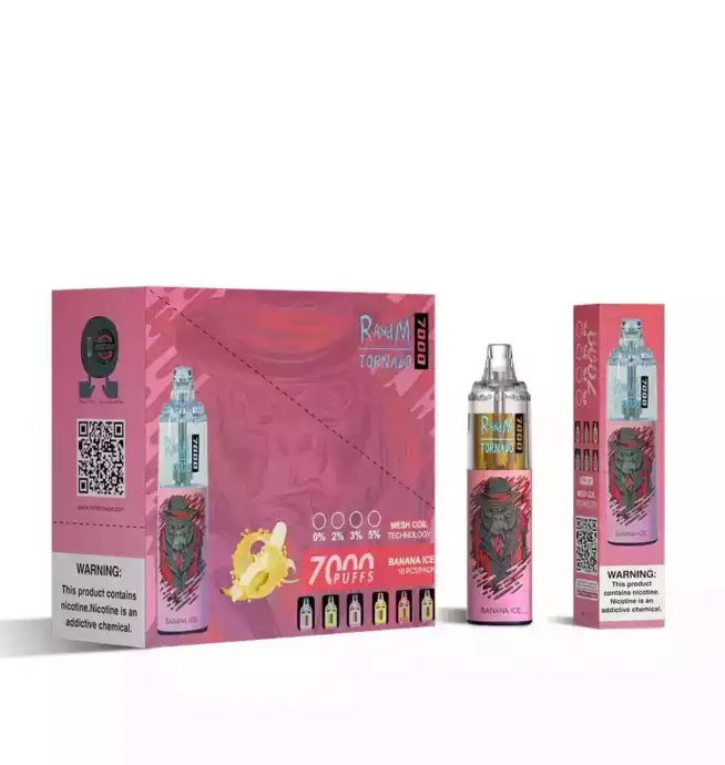 RandM Tornado 7000 Puffs Vape - Bananenijs