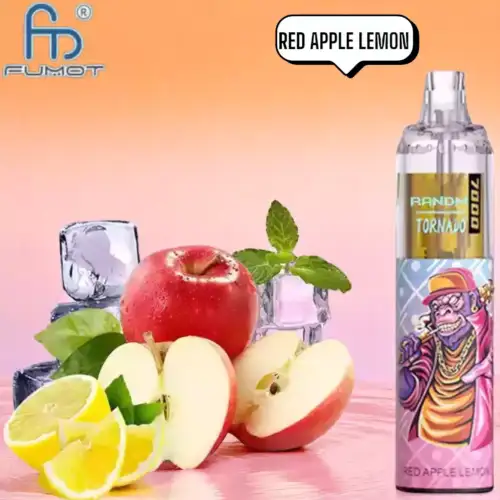 RandM Tornado 7000 Puffs Vape Rode Appel Citroen