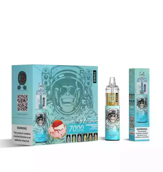 RandM Tornado 7000 Puffs Vape Strawberry Donut - Afbeelding 2