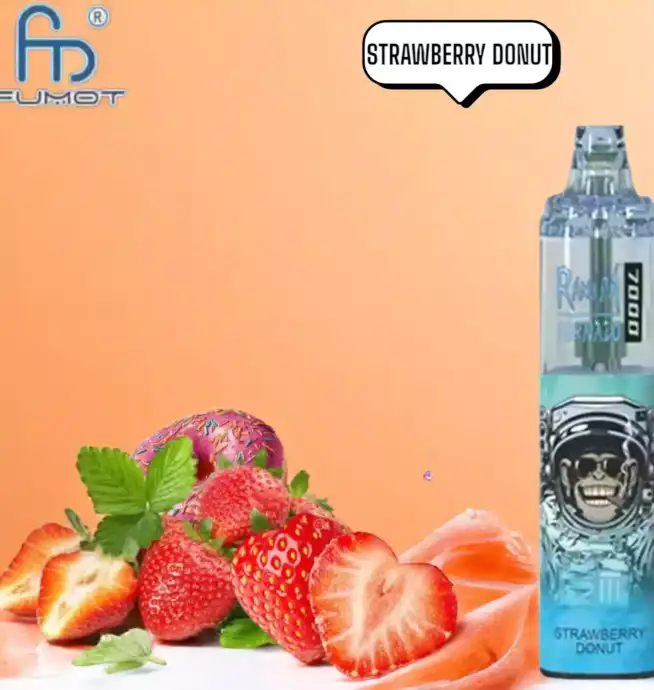 RandM Tornado 7000 Puffs Vape Strawberry Donut