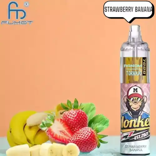 RandM Tornado 7000 Puffs Vape – Aardbei-Banaan