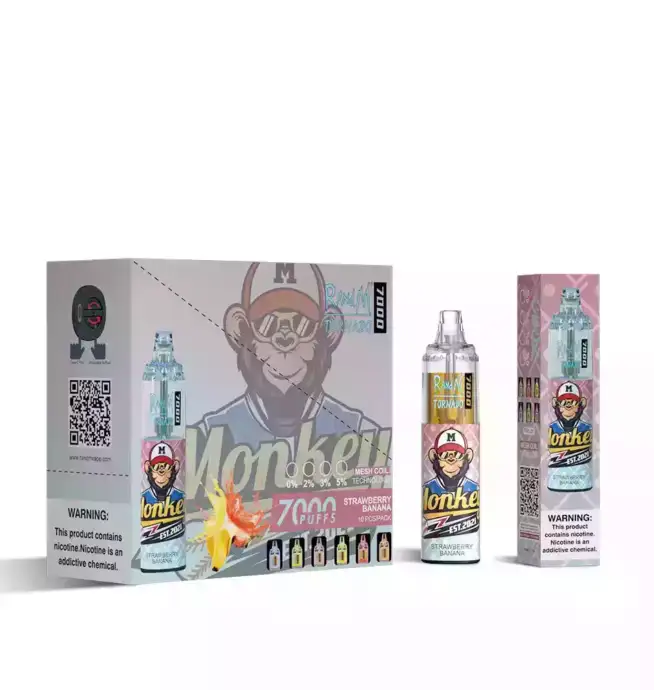 RandM Tornado 7000 Puffs Vape – Aardbei-Banaan
