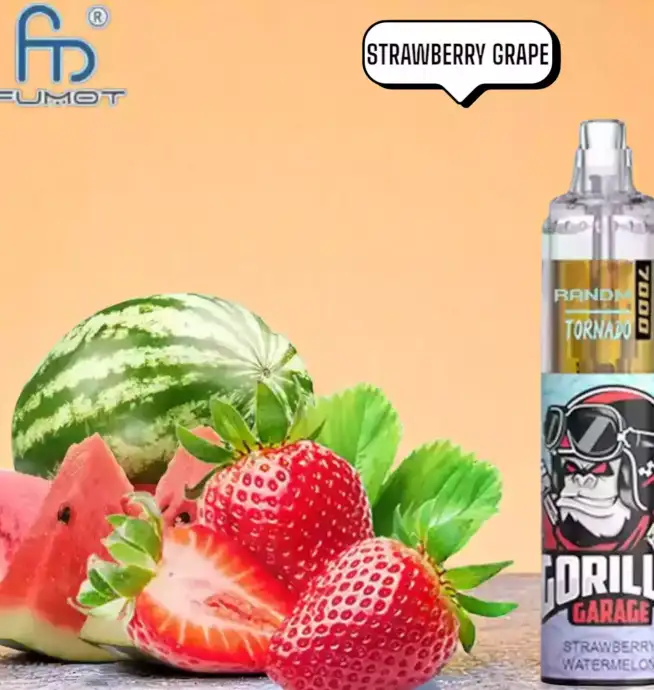 RandM Tornado 7000 Puffs Vape – Aardbei Druif