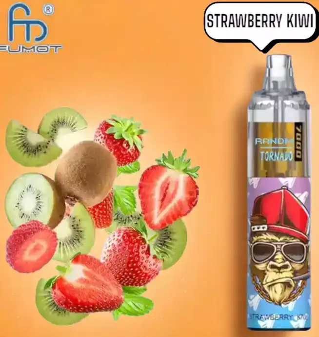 RandM Tornado 7000 Puffs Vape – Aardbei Kiwi