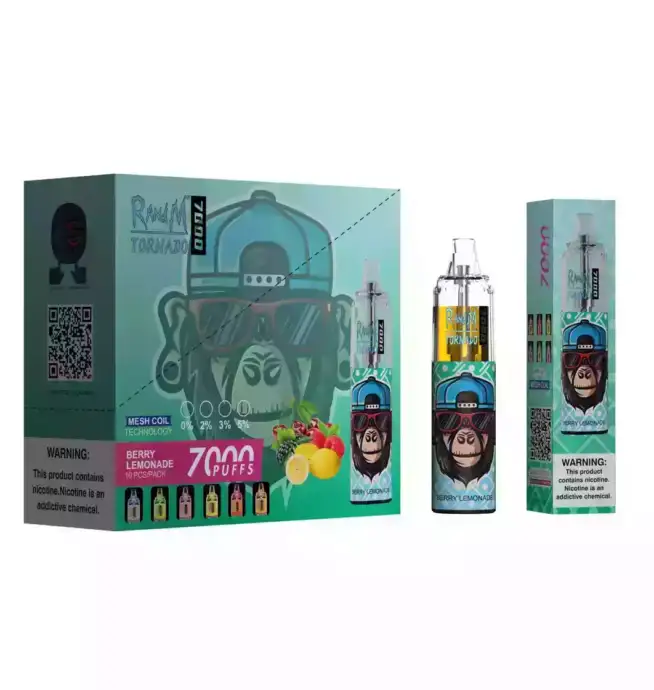 RandM Tornado 7000 Puffs Vape – Bessenlimonade