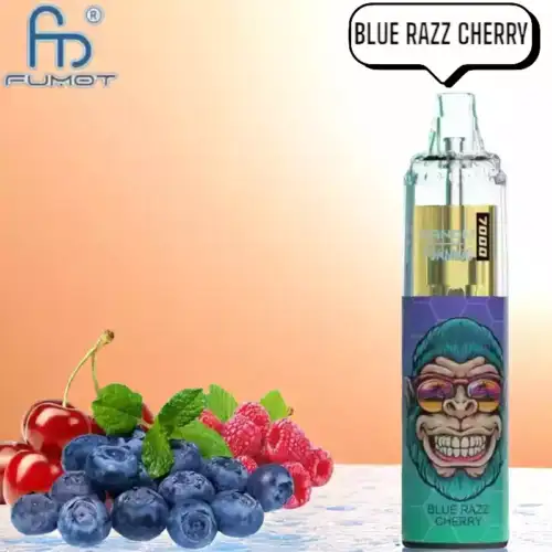 RandM Tornado 7000 Puffs Vape – Blauwe Razz Kers