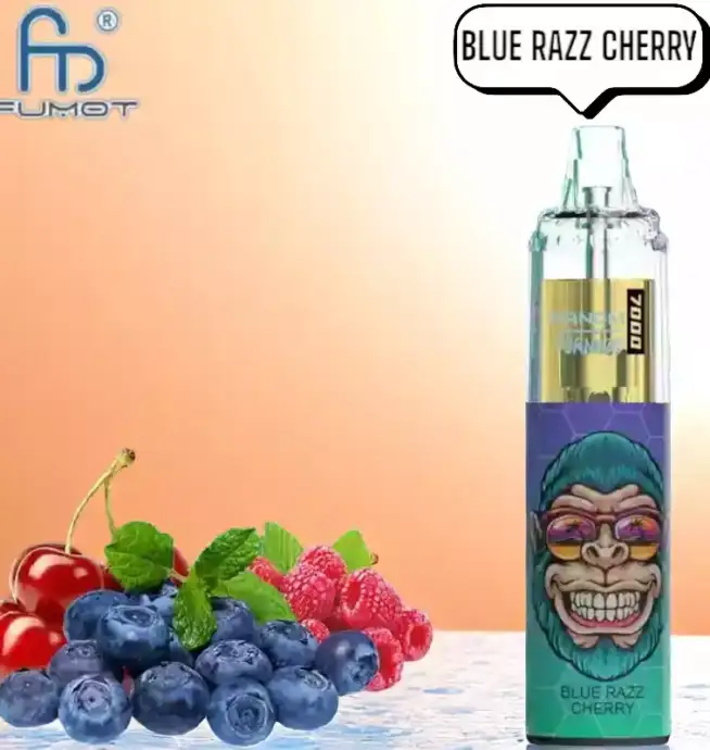 RandM Tornado 7000 Puffs Vape – Blauwe Razz Kers