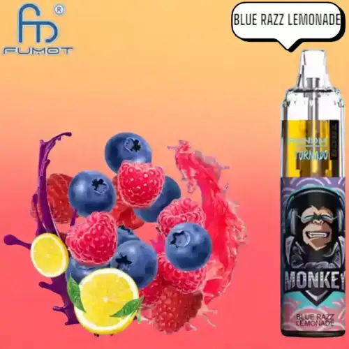 RandM Tornado 7000 Puffs Vape – Blauwe Razz-limonade