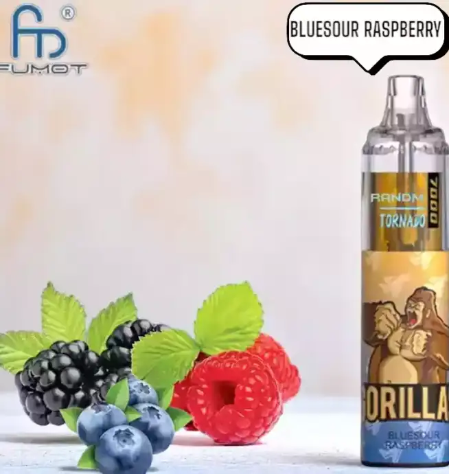 RandM Tornado 7000 Puffs Vape – Blauwe zure framboos