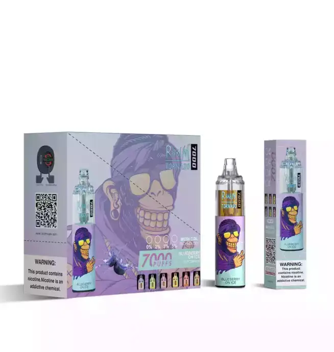 RandM Tornado 7000 Puffs Vape – Blueberry on Ice