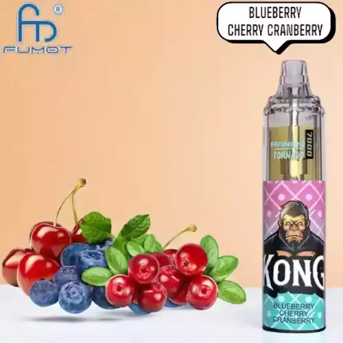 RandM Tornado 7000 Puffs Vape – Bosbes Kers Cranberry