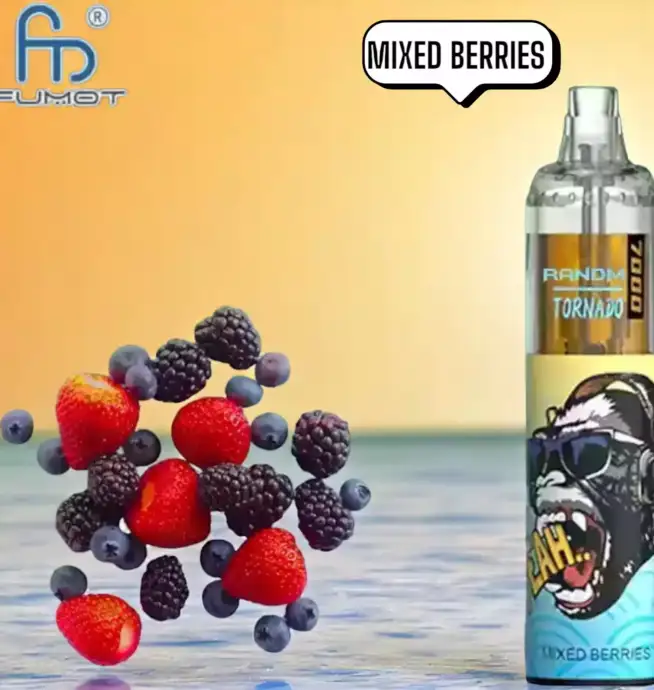 RandM Tornado 7000 Puffs Vape – Gemengde Bessen