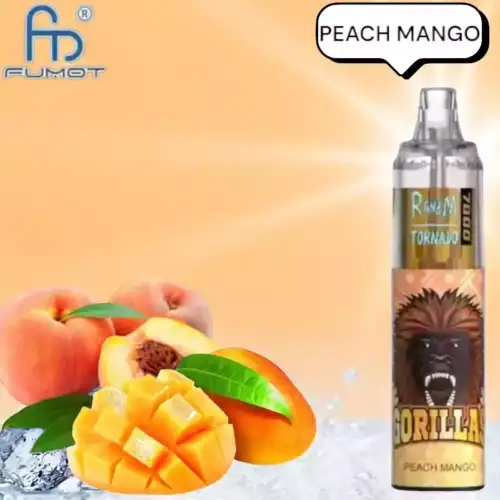 RandM Tornado 7000 Puffs Vape – Perzik Mango