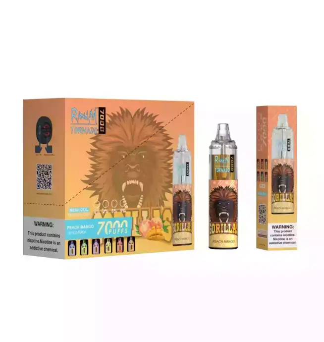 RandM Tornado 7000 Puffs Vape – Perzik Mango