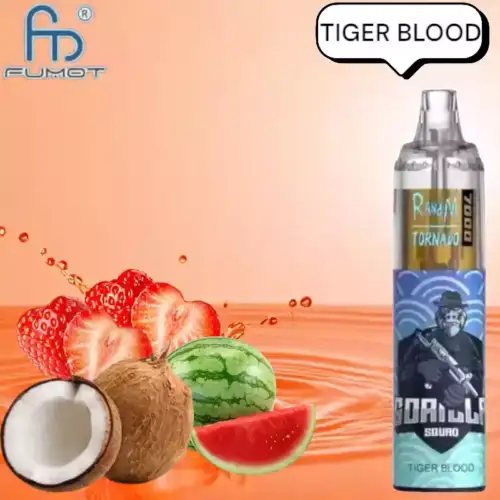 RandM Tornado 7000 Puffs Vape – Tijgerbloed