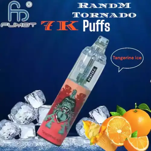 RandM Tornado 7000 puffs Krachtige Disposable Vape met Muziek en 56 Smaken