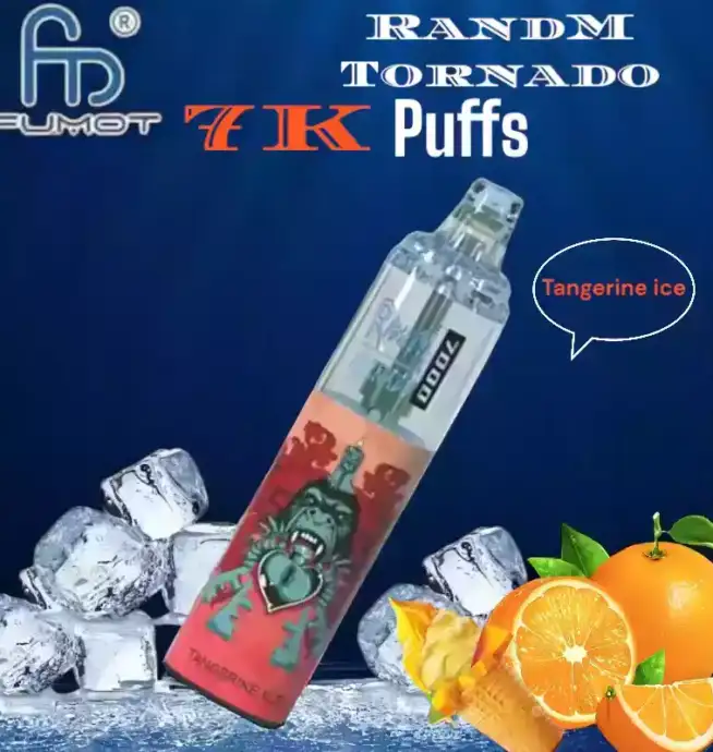 RandM Tornado 7000 puffs Krachtige Disposable Vape met Muziek en 56 Smaken