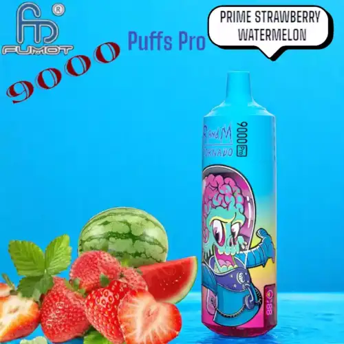 RandM Tornado 9000 Puffs Pro Prime Strawberry Watermelon Smaak