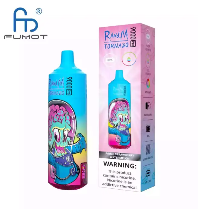 RandM Tornado 9000 Puffs Pro Prime Strawberry Watermelon Smaak