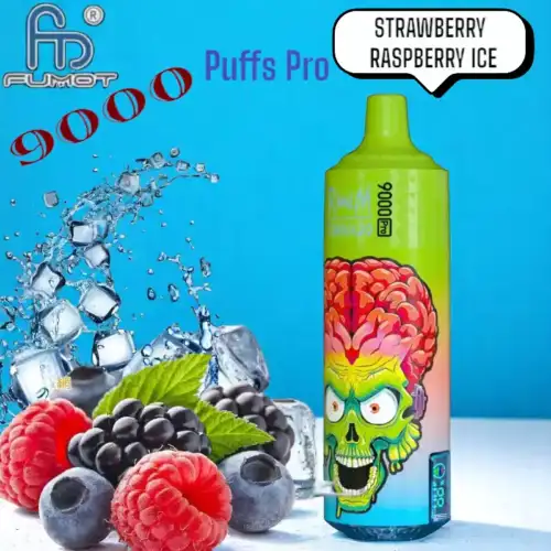 RandM Tornado 9000 Puffs Pro Strawberry Raspberry Ice Smaak