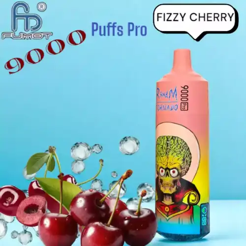RandM Tornado 9000 Puffs Pro Verfrissende Fizzy Cherry Smaak
