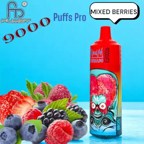 RandM Tornado 9000 Puffs Pro Verfrissende Mixed Berries Smaak