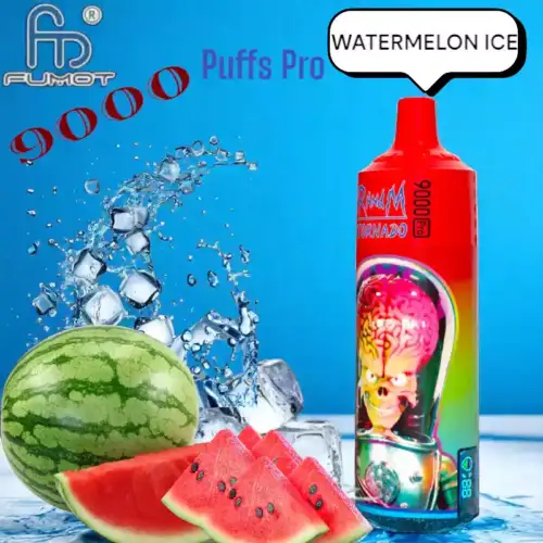 RandM Tornado 9000 Puffs Pro Verfrissende Watermelon Ice Smaak