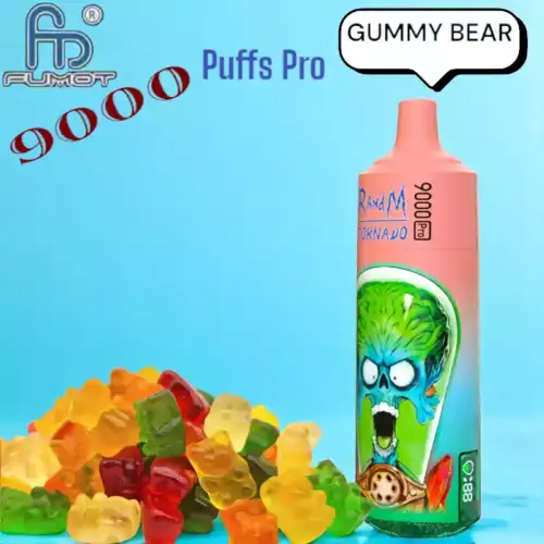 RandM Tornado 9000 Puffs Pro Zoete Gummy Bear Smaak