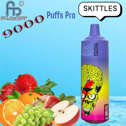 RandM Tornado 9000 Puffs Pro Zoete Skittles Smaak