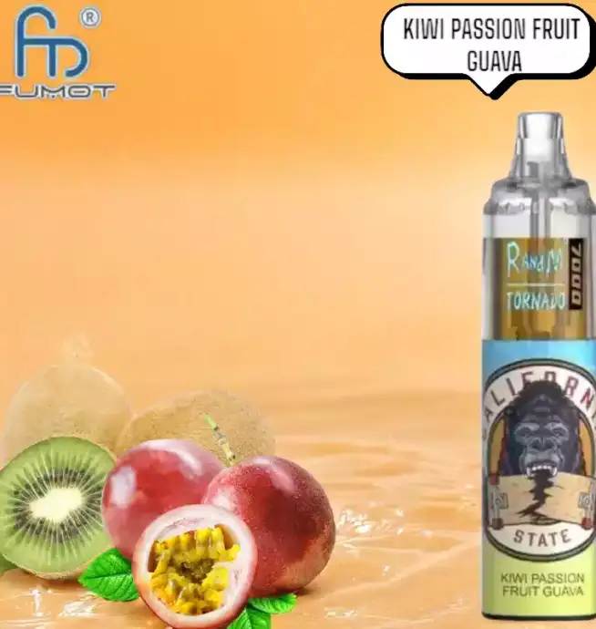 randM Tornado 7000 Puffs Vape – Kiwi Passievrucht Guave