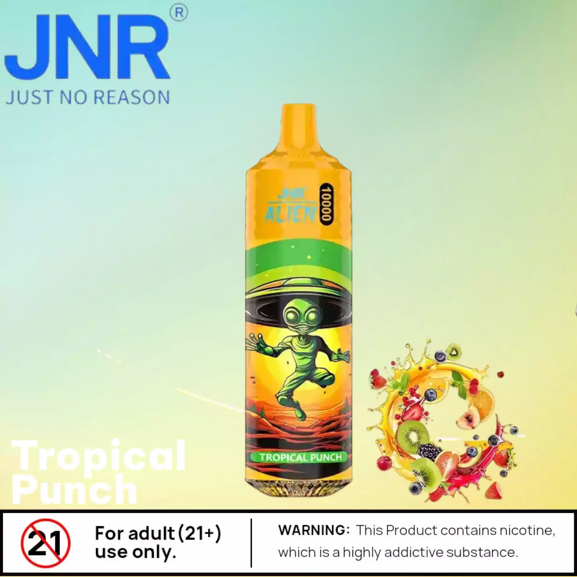 JNR Alien 10000 Puffs Black Dragon Ice 20ml Vape Power