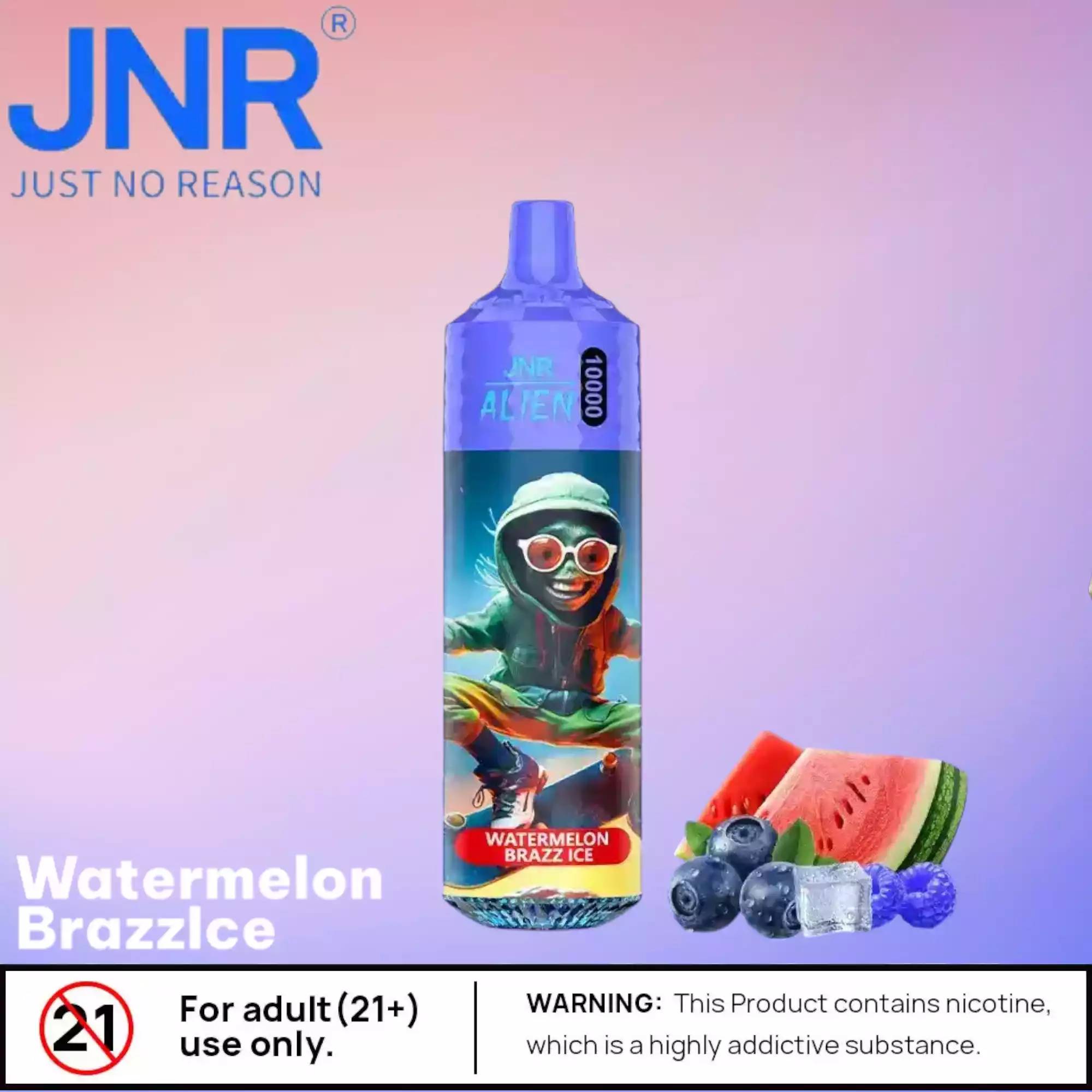 JNR Alien 10000 Puffs Black Dragon Ice 20ml Vape Power