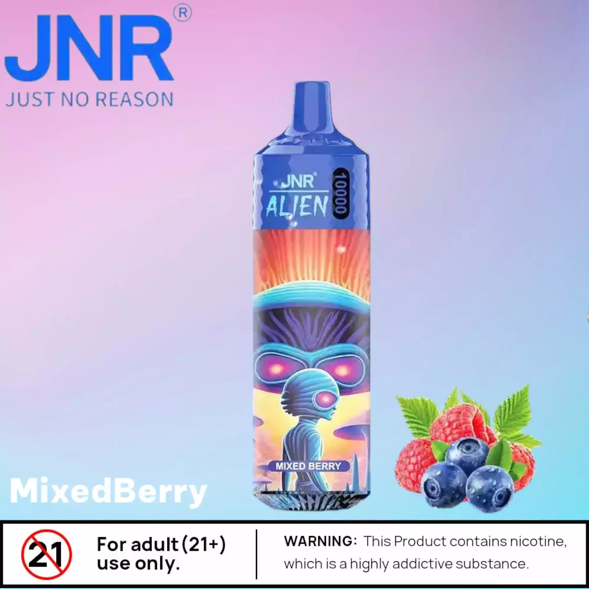 JNR Alien 10000 Puffs Black Dragon Ice 20ml Vape Power