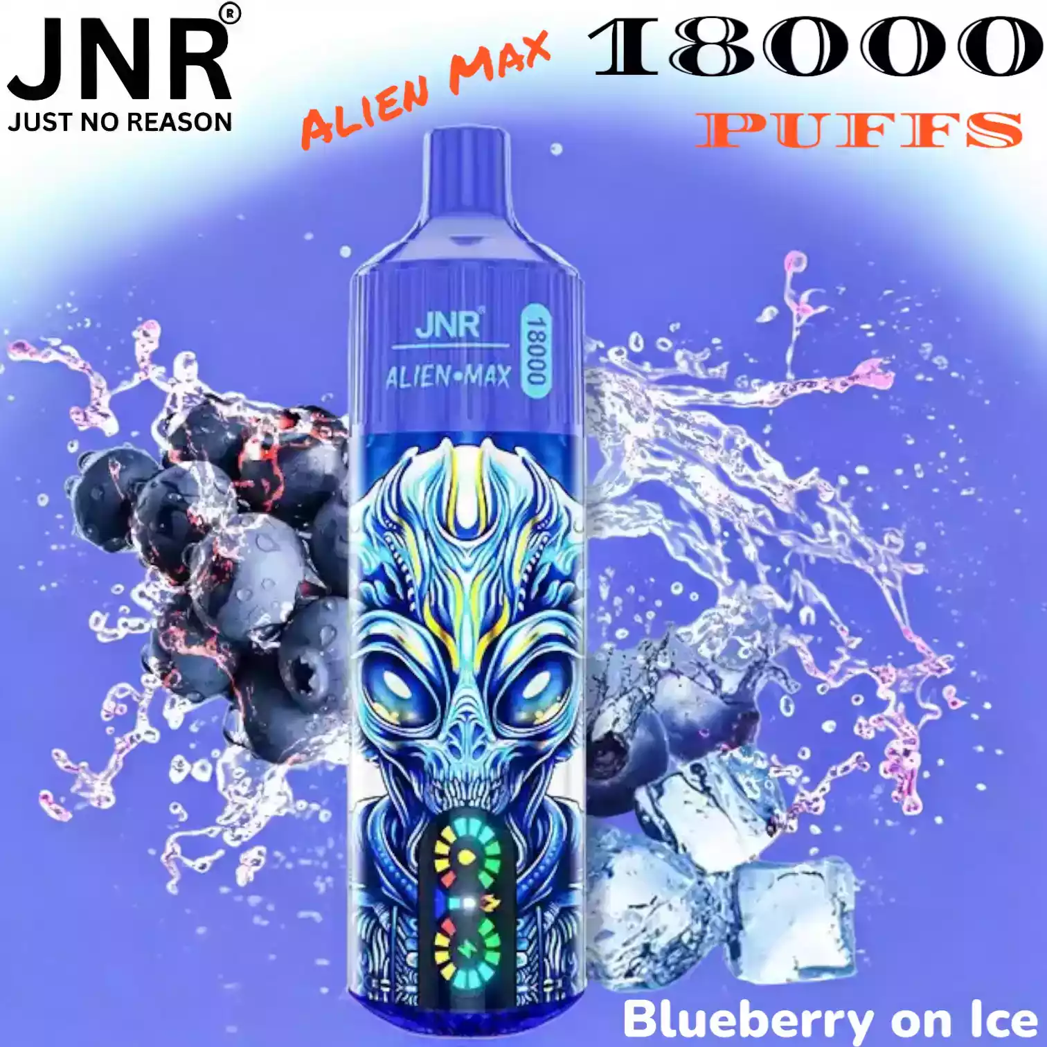 JNR Alien Max 18000 PUFFS 28ml Vape met LED Display & USB-C